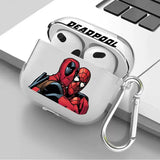 Case For Airpods 2 Pro 1 Pro3 4 3 Pro2 Clear Earphone Cases Cover Marvel Deadpool Spiderman