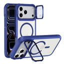 For Magsafe Glass Lens Protection Holder Phone Cases For iPhone 17 16 15 14 13 12 11 Pro Max Plus Air Shockproof Magnetic Cover