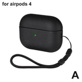 TPU Case for Airpods 4 Earbuds Case Cover with Lanyard Shell Protector For Apple Airpods 4th Generation Accessory Light Display