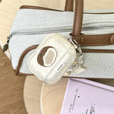 Summer Beach Crystal Coconut Fruit Pattern Airpods Protective Soft Shell Case Suitable For 4/3/2 Gen Pro2 Bluetooth Headphones