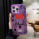 Mickey Mouse Plating Phone Case for IPhone 17 16 15 14 13 12 11 Pro Max Plus 17 Air 16E X XR XS Max Hard Shockproof Bumper Cover