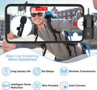 4-in-1 Wireless Lavalier Microphone