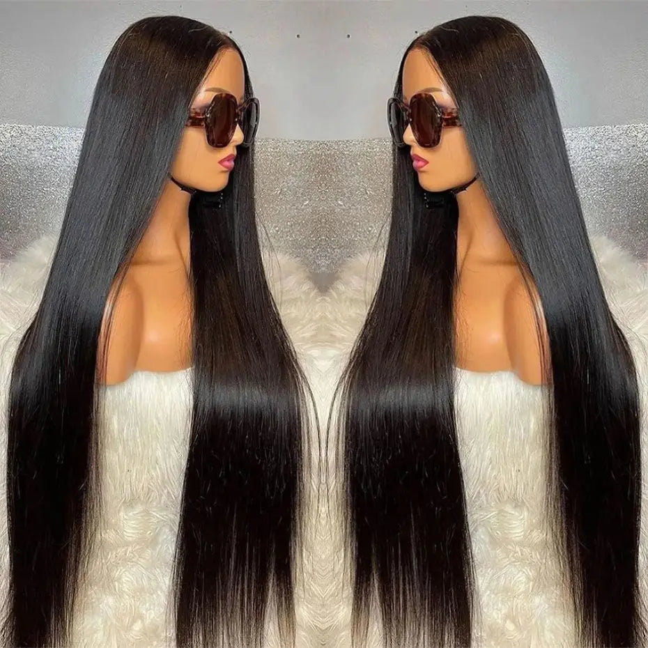 Straight Human Hair Wigs HD 13x4 13x6 Lace Frontal Wig Pre Plucked Brazilian Remy HD Lace Front Wig For Women 180 Density