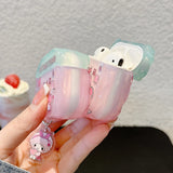 Earphone Case For Airpods 4 Pro 2 1 2 3  Cute Sanrio My Melody Piano Wireless Bluetooth Headset Protective Cover With Pendant