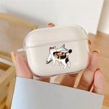 For AirPods 4 2024 Cartoon Funny Cat Cartoon Earphone Cover for Apple Airpod Pro2 Pro 1 2 3 4th Animal Transparet Cover Fundas
