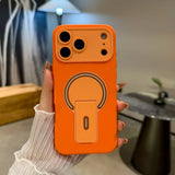 New Magnetic Stand Phone Case For iPhone 17 Air 13 11 12 14 15 16 Pro Max Plus Magsafe Official Wireless Charge Protector Cover