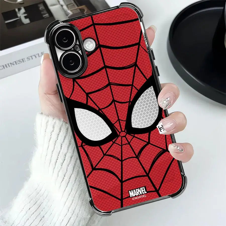 Case for Apple iPhone 17 Pro Max 12 Plus Air 11 15 14 16 Pro 13 16e Phone Cover Marvel Spiderman Logo