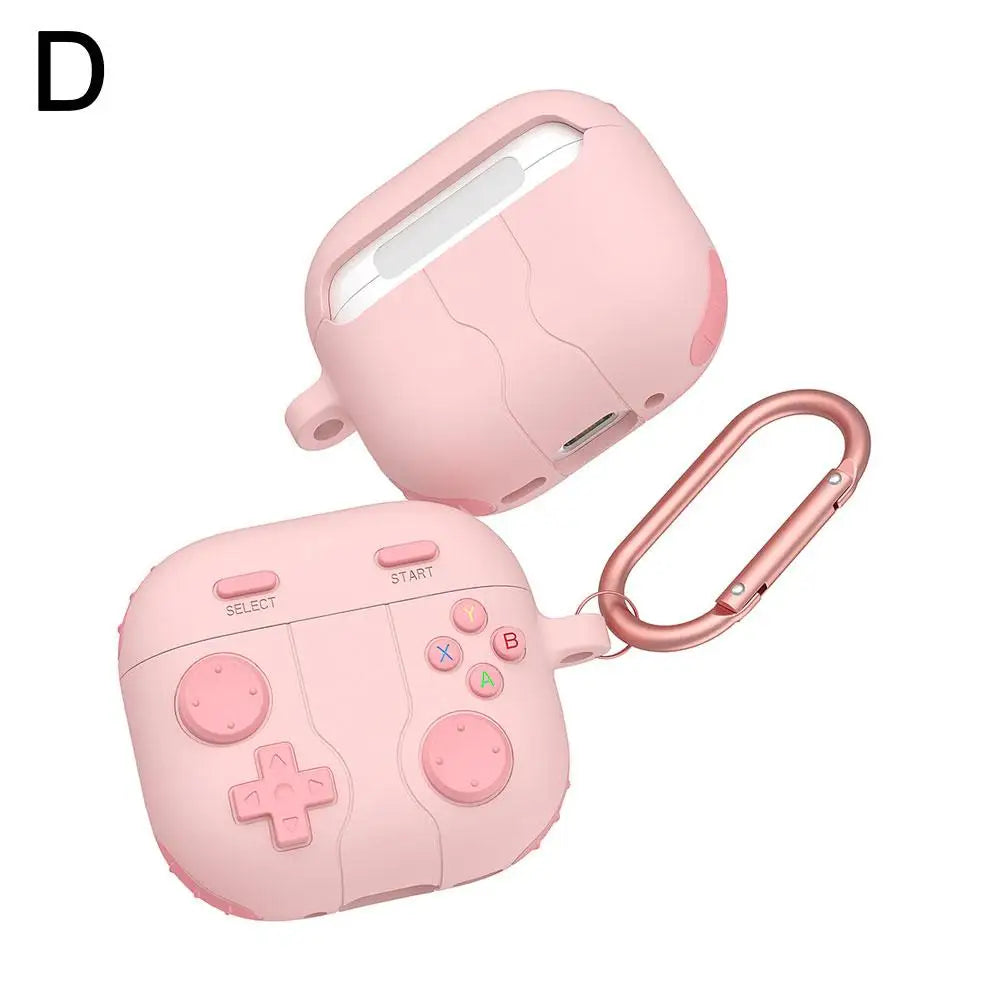 3D Gamepad Gameboy Earphone Case with Keychain