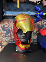 2025 New Iron Man Helmet Mk5 Jarvis Helmet Luminous Manual Opening And Closing Wearable Cool Children'S Cosplay Mask Toy Gift