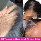 Pre-Plucked 13x4 Lace Front Wig – 100% Human Hair, Straight, 150% Density