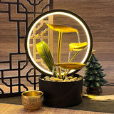 Flowing Water Fountain Decoration Wheel Zhaocai Indoor Creative Home Living Room Circulating Water Housewarming and Opening Gift