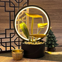 Flowing Water Fountain Decoration Wheel Zhaocai Indoor Creative Home Living Room Circulating Water Housewarming and Opening Gift