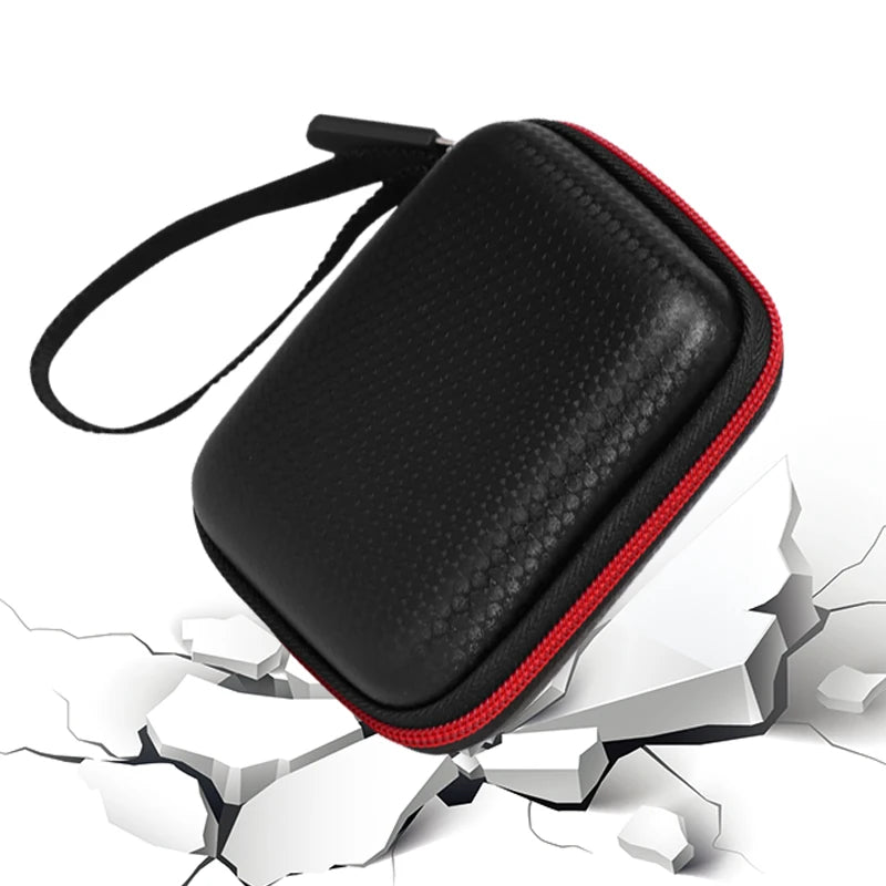 Portable Storage Case for Headphones & Earphone Cable Organizer Bag