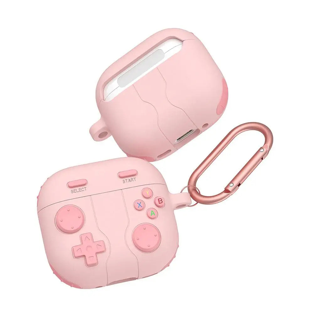 3D Gamepad Gameboy Earphone Case with Keychain