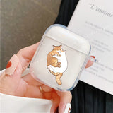For AirPods 4 2024 Cartoon Funny Cat Cartoon Earphone Cover for Apple Airpod Pro2 Pro 1 2 3 4th Animal Transparet Cover Fundas