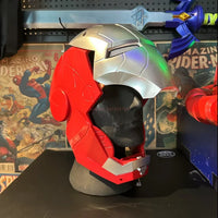 2025 New Iron Man Helmet Mk5 Jarvis Helmet Luminous Manual Opening And Closing Wearable Cool Children'S Cosplay Mask Toy Gift