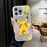 P-Pokemon Kawaii Pikachu Ball Case for Samsung Galaxy S23 S24 S25 S22 Ultra S21 Plus FE A56 A36 A26 5G A16 A06 4G Note 20 Cover