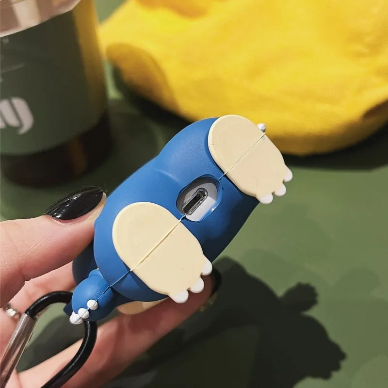 For Airpods Pro 3 Case 2025,3D Pokemon Ball Snorlax Earphone Silicone Cover For Airpods Pro 2 4 3 2 1 Case Cover Funda