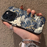 Ukiyo-e Ocean Waves Creative Case for IPhone 17 16 15 14 13 12 11 Pro Max Plus 17 Air 16E X XR XS Max Shockproof Bumper Cover