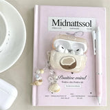 Summer Beach Crystal Coconut Fruit Pattern Airpods Protective Soft Shell Case Suitable For 4/3/2 Gen Pro2 Bluetooth Headphones