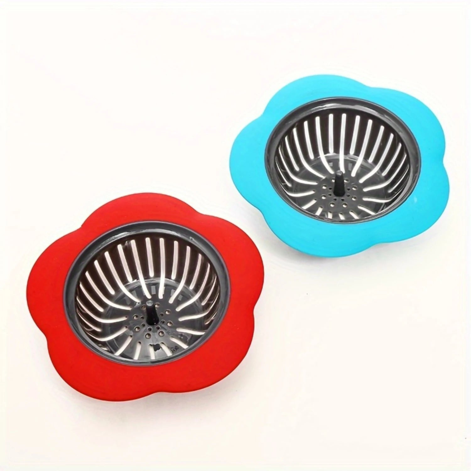 Flower-Shaped Plastic Sink Strainer