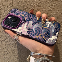 Ukiyo-e Ocean Waves Creative Case for IPhone 17 16 15 14 13 12 11 Pro Max Plus 17 Air 16E X XR XS Max Shockproof Bumper Cover