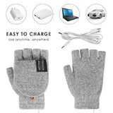 USB Rechargeable Electric Heated Gloves with Adjustable Temperature