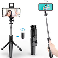 FANGTUOSI Selfie Stick Tripod Extendable Wireless Bluetooth Remote Portable Smartphone Tripod Stand Mount For iOS Android Phone