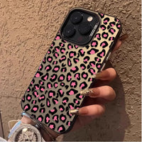 Fashion Aesthetic Leopard Print Phone Case for IPhone 17 16 15 14 13 12 11 Pro Max Plus 17 Air 16E X XR XS Max Shockproof Cover