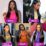 250 Density 40 42 Inch Straight Lace Front Human Hair Wigs 13x4 13x6 HD Lace Frontal Wig Remy Glueless Straight Human Hair Wigs