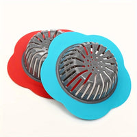 Flower-Shaped Plastic Sink Strainer