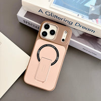 Skin-Feel Magnetic Phone Case for Apple IPhone 17 16 15 14 13 Pro Max with Kickstand Wireless Charging Protective Cover