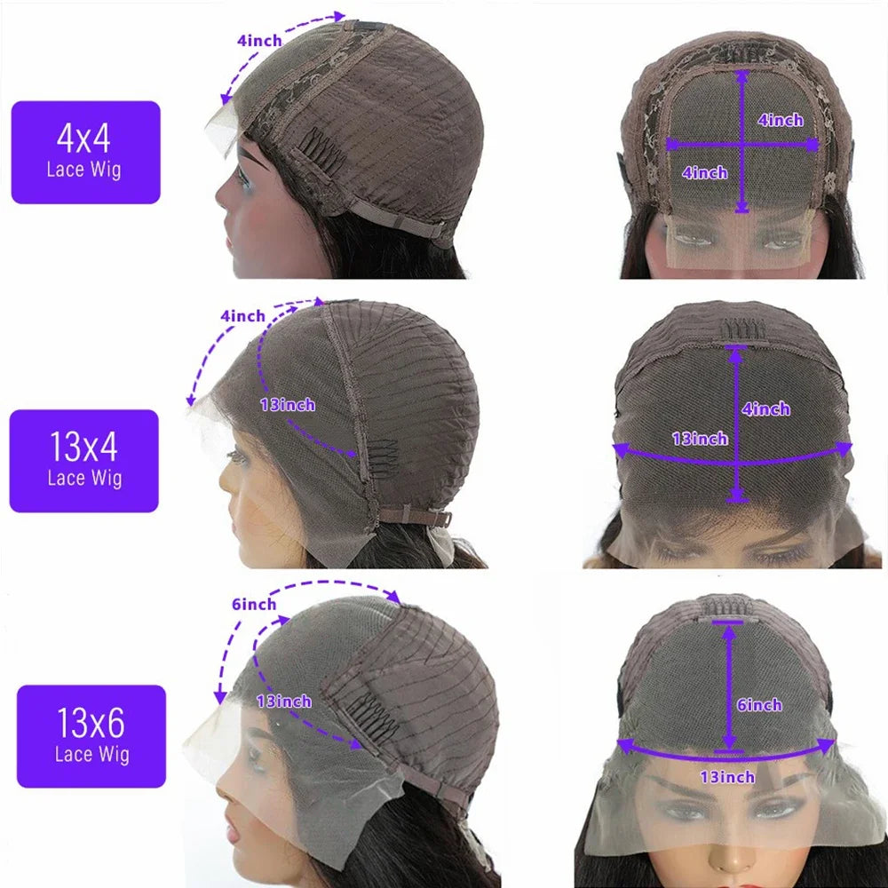 Straight Human Hair Wigs HD 13x4 13x6 Lace Frontal Wig Pre Plucked Brazilian Remy HD Lace Front Wig For Women 180 Density