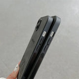 Cute Cartoon Crayon Shin-chan Leather Texture Phone Case For iPhone 11 12 13 14 15 16 17 Pro Max XS X XR 8 Plus Shockproof Cover