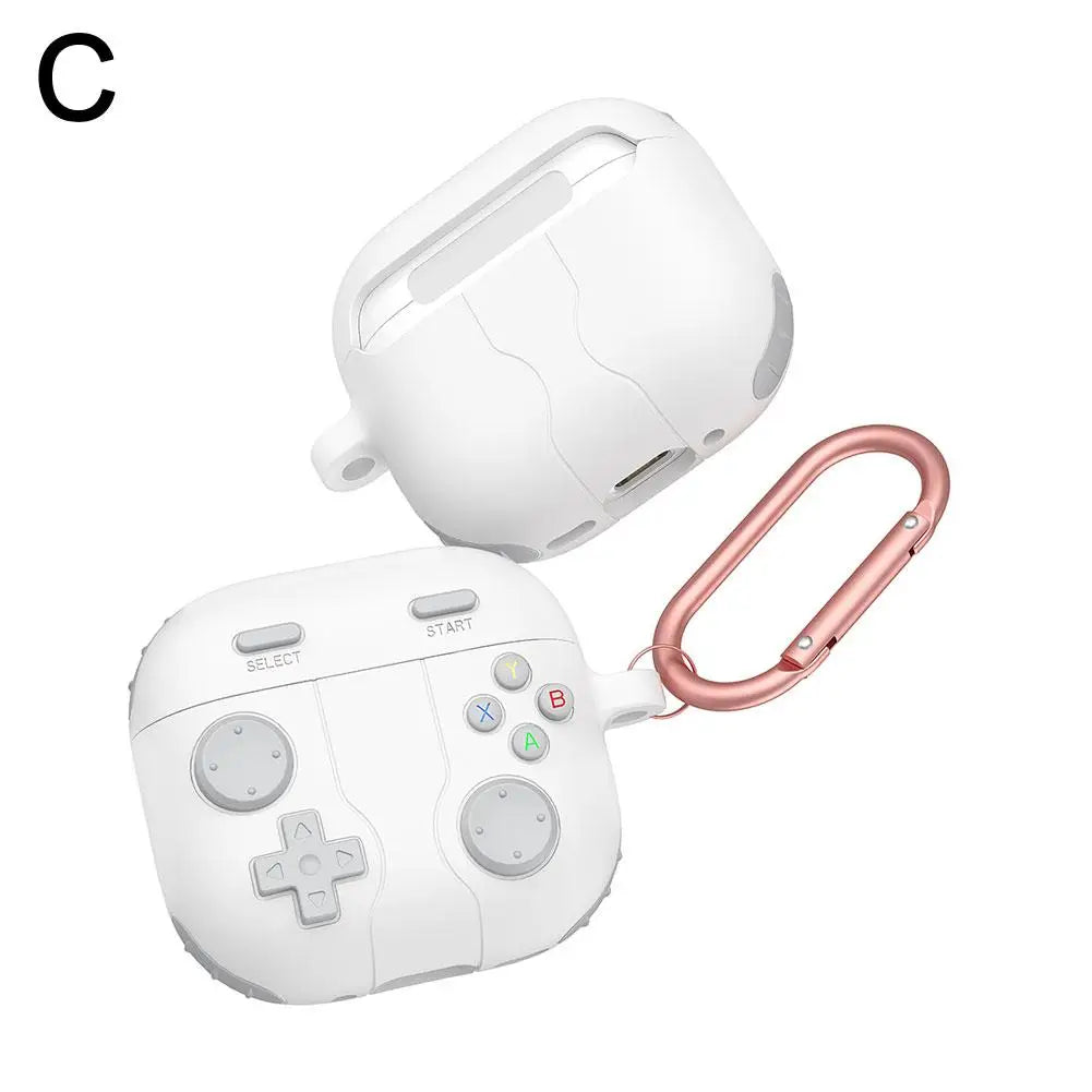 3D Gamepad Gameboy Earphone Case with Keychain