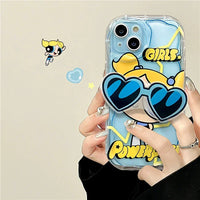 The Powerpuff Girls Glasses Stand Case for iPhone