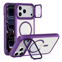 For Magsafe Glass Lens Protection Holder Phone Cases For iPhone 17 16 15 14 13 12 11 Pro Max Plus Air Shockproof Magnetic Cover