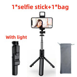 FANGTUOSI Selfie Stick Tripod Extendable Wireless Bluetooth Remote Portable Smartphone Tripod Stand Mount For iOS Android Phone