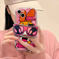 The Powerpuff Girls Glasses Stand Case for iPhone