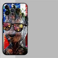 Funda Phone Cover Phone Case for Apple iPhone 14 12 Air 11 16 17 Pro Max 13 XR XS MAX 15 Pro 7 8 Groot Marvel Avengers Iron Man