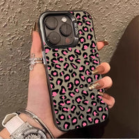 Fashion Aesthetic Leopard Print Phone Case for IPhone 17 16 15 14 13 12 11 Pro Max Plus 17 Air 16E X XR XS Max Shockproof Cover