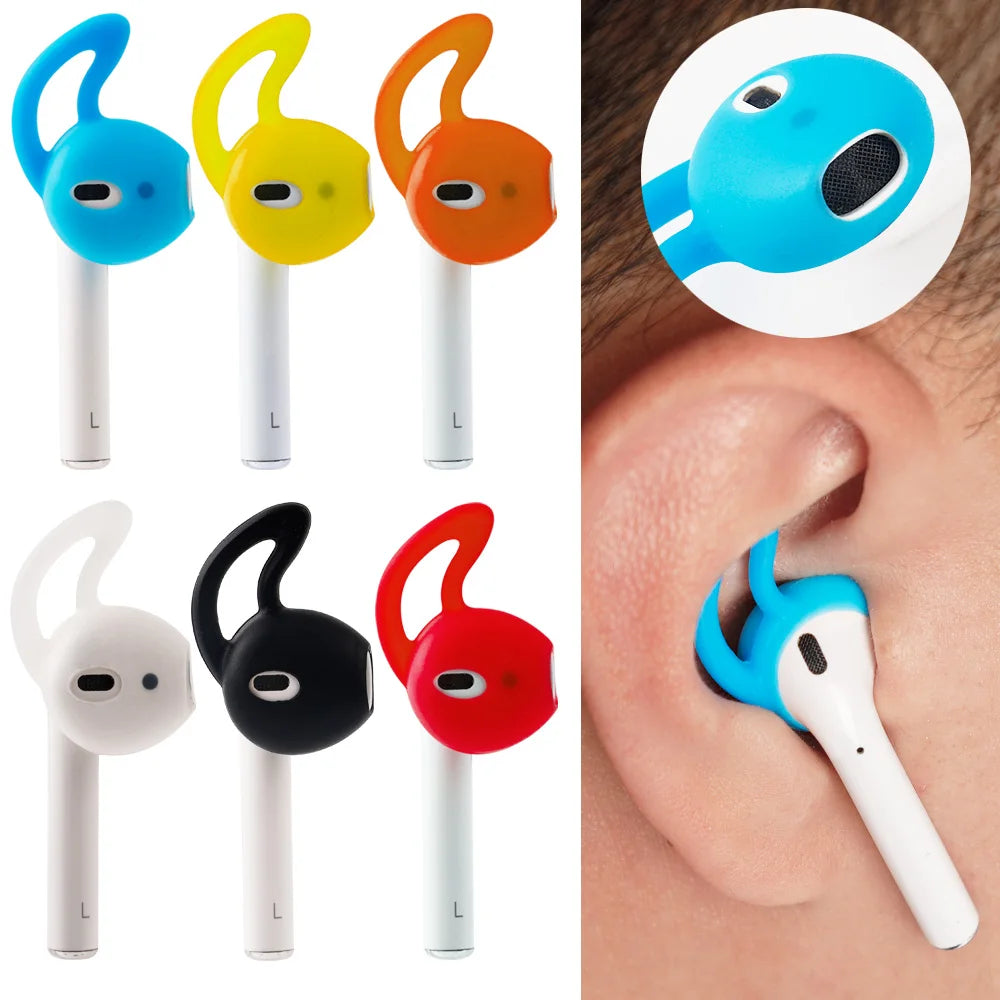 Soft Silicone In-Ear Eartips & Earhook Set for Apple AirPods