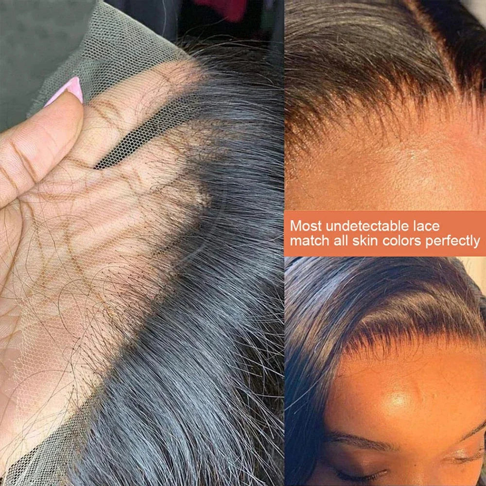 Straight Human Hair Wigs HD 13x4 13x6 Lace Frontal Wig Pre Plucked Brazilian Remy HD Lace Front Wig For Women 180 Density