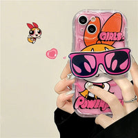 The Powerpuff Girls Glasses Stand Case for iPhone