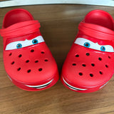 New Disney McQueen Pix Cartoon Solid Color Waterproof Anti Slip Hole Outdoor Sandals Casual Sandals Adult Anime Accessories
