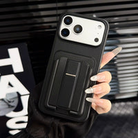 Luxury YC1 Credit Card Slots with Rotating Holder Phone Case for iPhone 17 Air 16 15 14 Plus 13 Pro Max Shockproof Bumper Cover