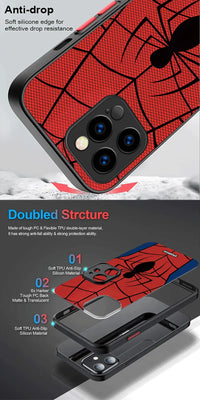 Spider Man Creative Shockproof Phone Case for IPhone 17 Air 15 16E 16 Plus 14 13 12 11 Pro Max XR X XS Max SE 2020 Bumper Cover