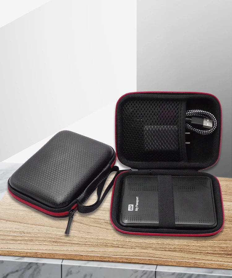 Portable Storage Case for Headphones & Earphone Cable Organizer Bag