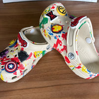 Marvel The Avengers Kids Sandals Black Eva Slippers For Boys Home Beach Summer Comfortable Anime Hole Design Children'S Shoes
