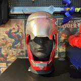 2025 New Iron Man Helmet Mk5 Jarvis Helmet Luminous Manual Opening And Closing Wearable Cool Children'S Cosplay Mask Toy Gift